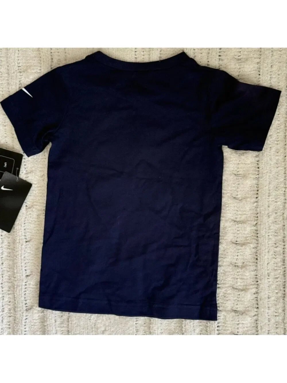 Nike Kids “Awesomeness” Graphic Tee Navy Blue Short Sleeve Logo Shirt 4T